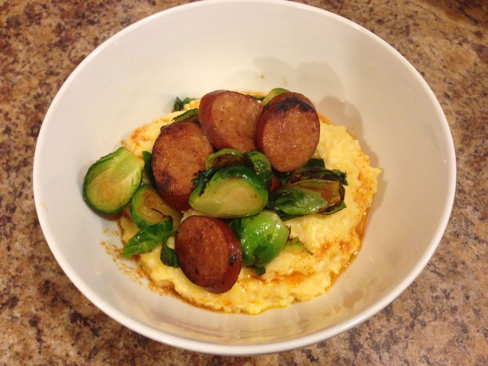 Grits with Andouille
