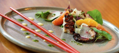 Grilled Octopus Salad with Northwest Greens