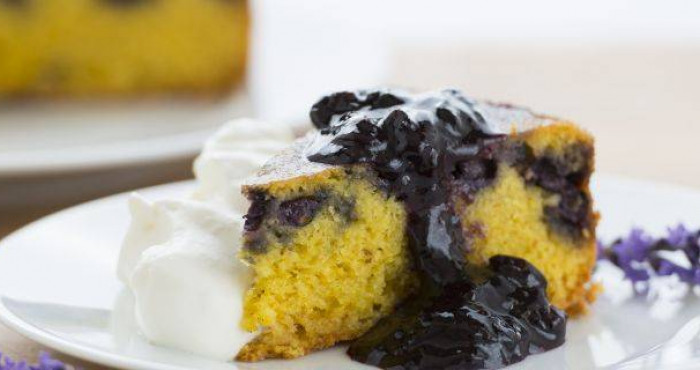 Blueberry Polenta Cake